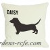 One Bella Casa Personalized Love Doxie Throw Pillow HMW2339